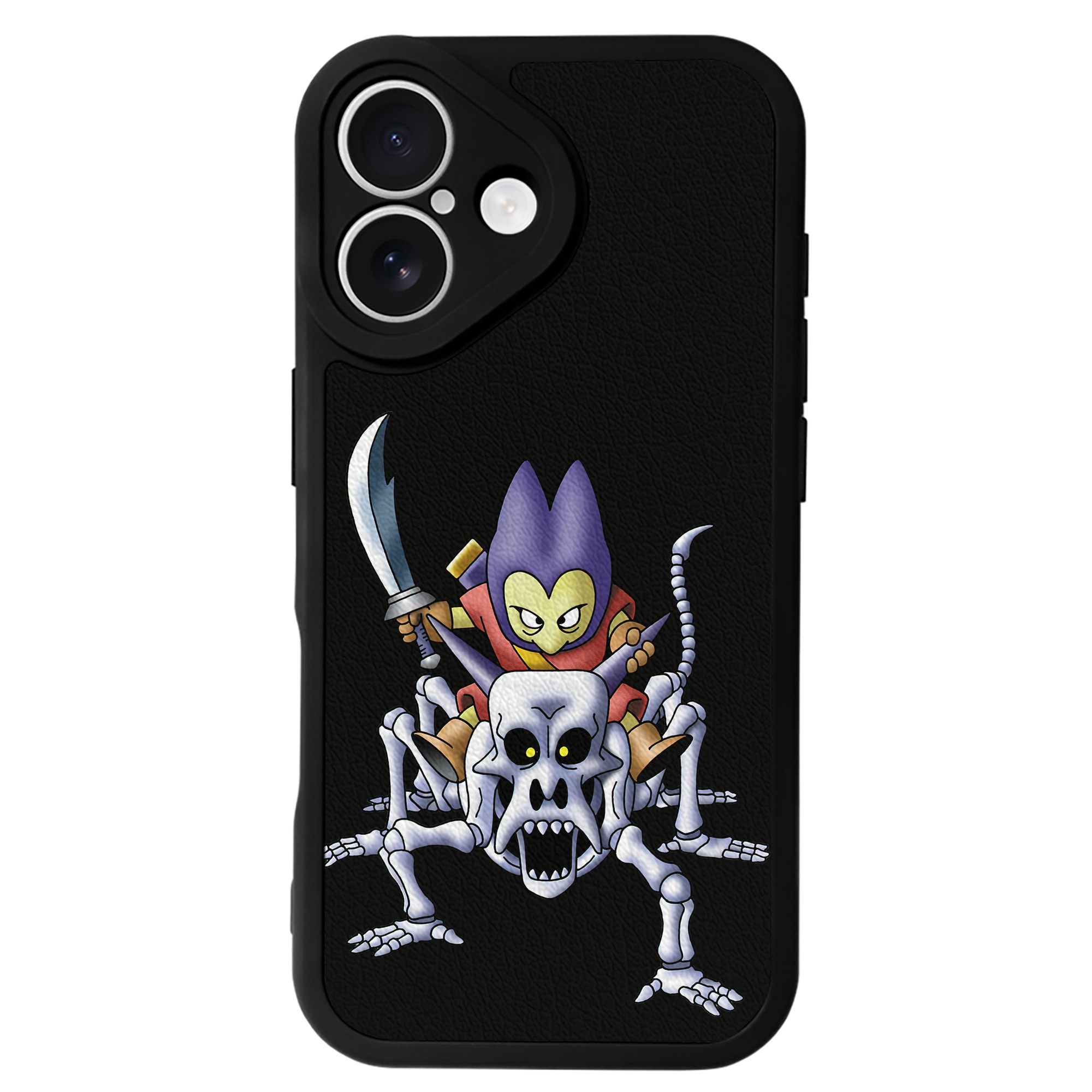 （画像用） ドラゴンクエスト Doragon Kuesuto Dragon Quest 【iPhone 16シリーズ対応】シリコンスマホケース（レザー調） 材質：シリコン